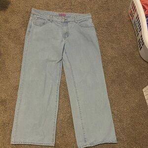 Edikted Light Blue Straight Leg Jeans